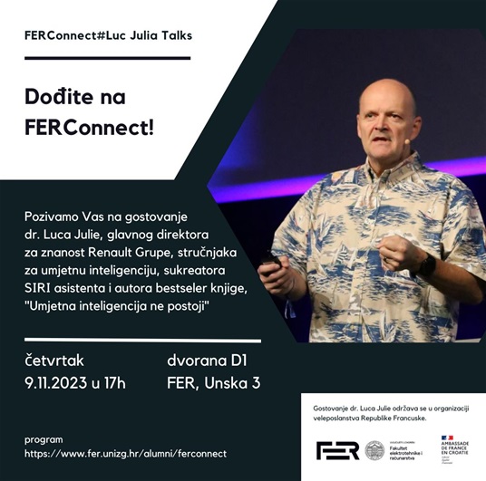 FER Alumni odbor organizira 2. FERConnect s dr. Lucom Juliom